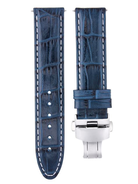 breitling 22 20 blue leather strap|genuine Breitling leather watch strap.